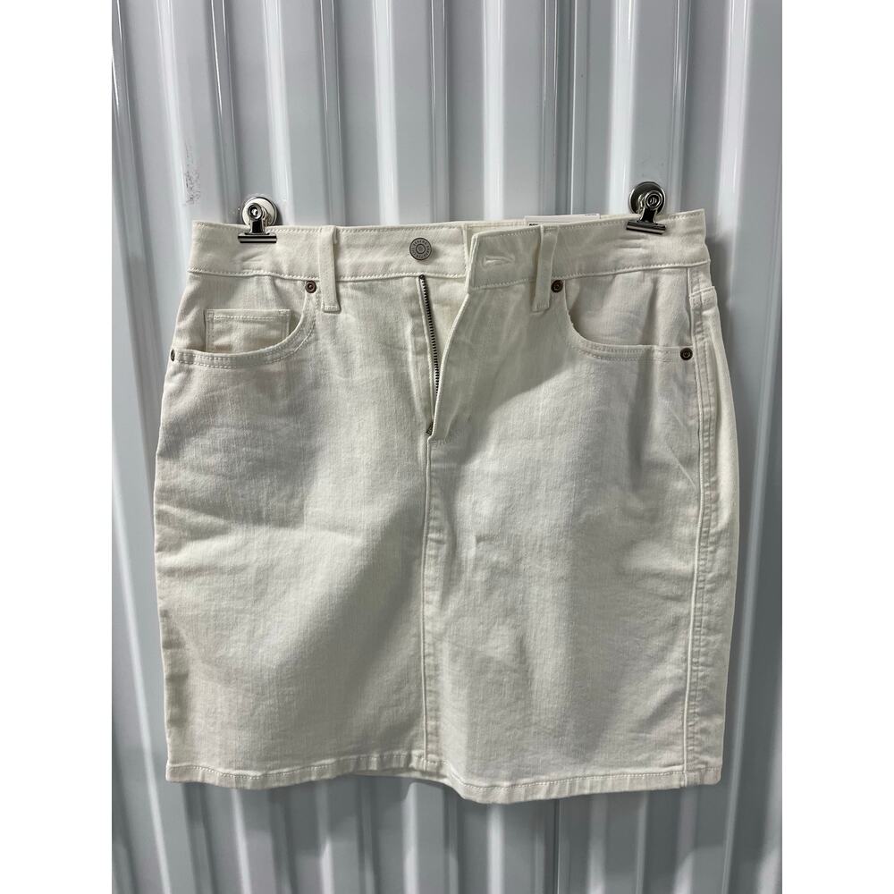 Sonoma Denim Skirt Mid Rise Size 8 White